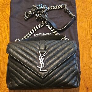 Saint Laurent Black small College bag